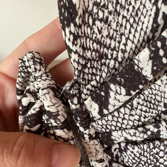 NWT A.L.C Beale Snakeskin Print Cutout Midi Dress - Picture 7 of 8